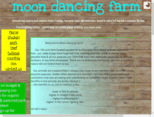 Tablet Screenshot of moondancingfarm.com